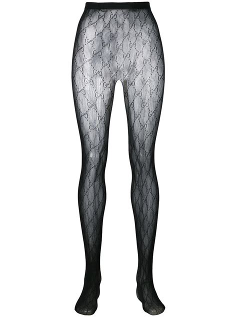 gucci tights black gg